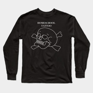 HomeSchoolTattoo Skull & Crossbones Long Sleeve T-Shirt